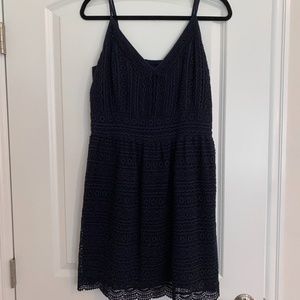 Navy blue Abercrombie lace dress